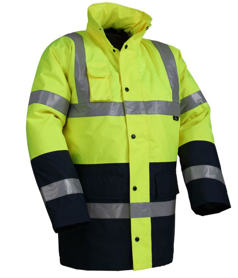 Kurtka ostrzegawcza ocieplana przeciwdeszczowa HI-VIS VWJK05
