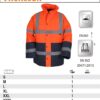Kurtka ostrzegawcza ocieplana przeciwdeszczowa HI-VIS VWJK05