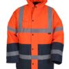 Kurtka ostrzegawcza ocieplana przeciwdeszczowa HI-VIS VWJK05