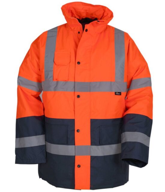 Kurtka ostrzegawcza ocieplana przeciwdeszczowa HI-VIS VWJK05